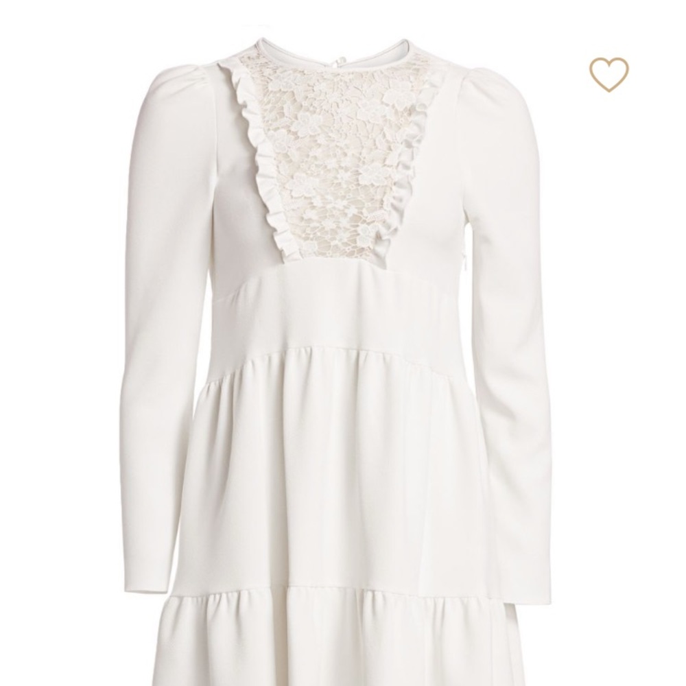 See by Chloe NWT Ivory Lace Ruffle Dress 38 6 Rehearsal Dinner Boho Romantic